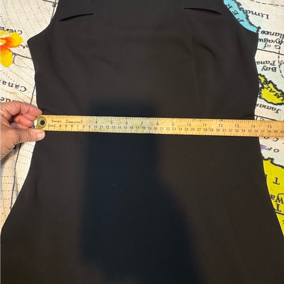 Ivanka Trump sleeveless fit-and-flare dress in black cut outs size 4 black - Picture 9 of 10